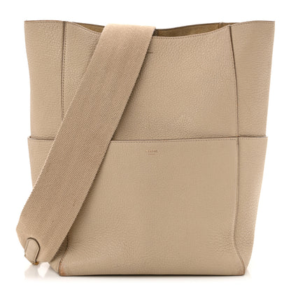 Celine Soft Grained Calfskin Sangle Bucket Bag Dune 1 of 18