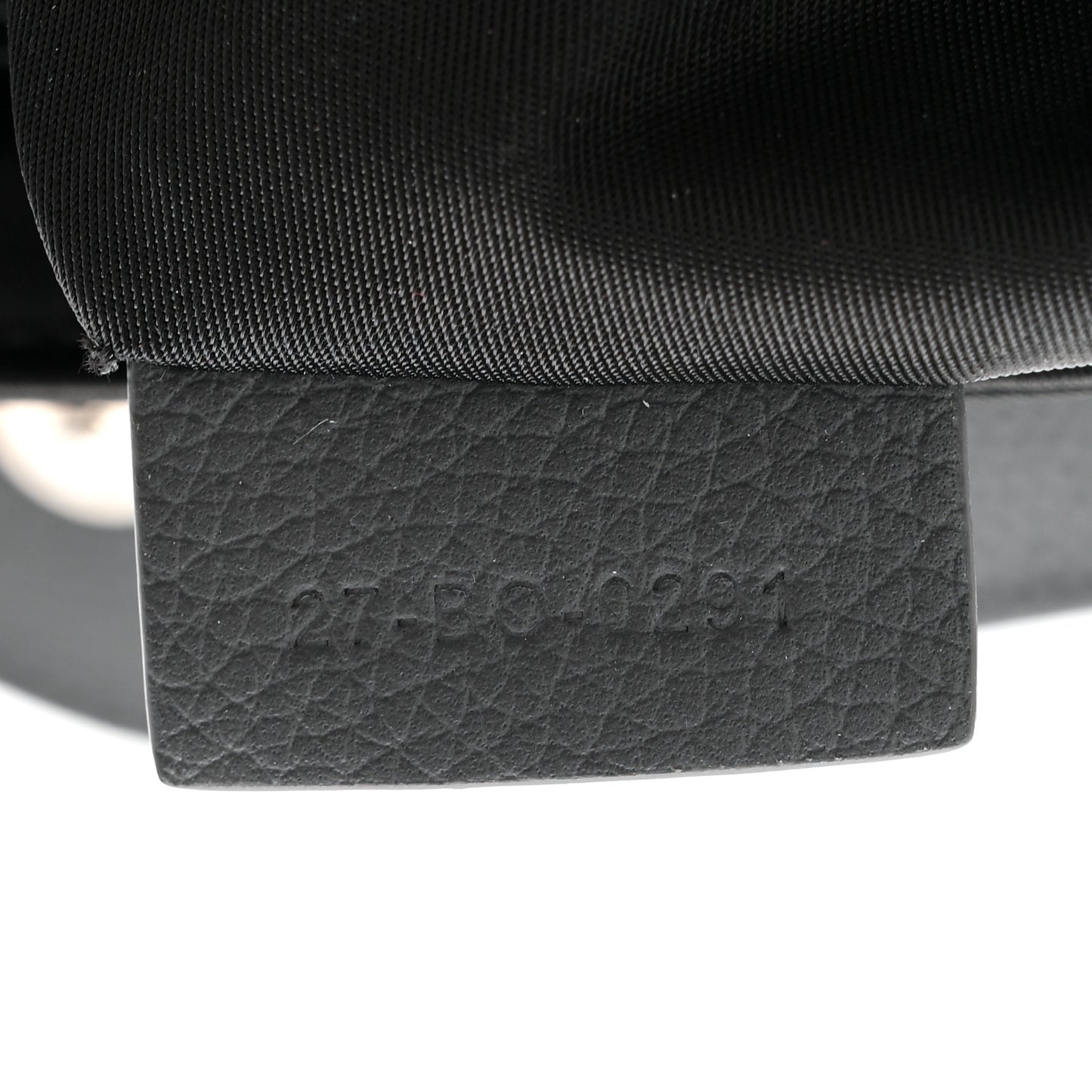 X SACAI Grained Calfskin Technical Fabric Mens Saddle Bag Black
