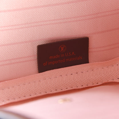 Louis Vuitton Damier Ebene Neo Neverfull MM Rose Ballerine 7 of 14