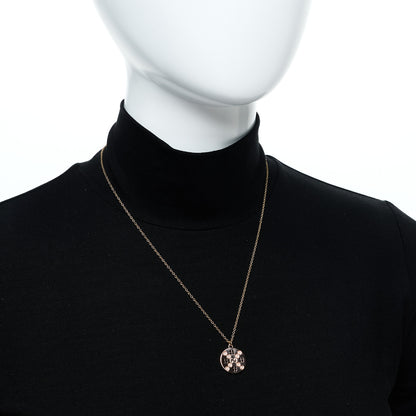 Gucci 18K Rose Gold Diamond Clover Pendant Necklace 2 of 5