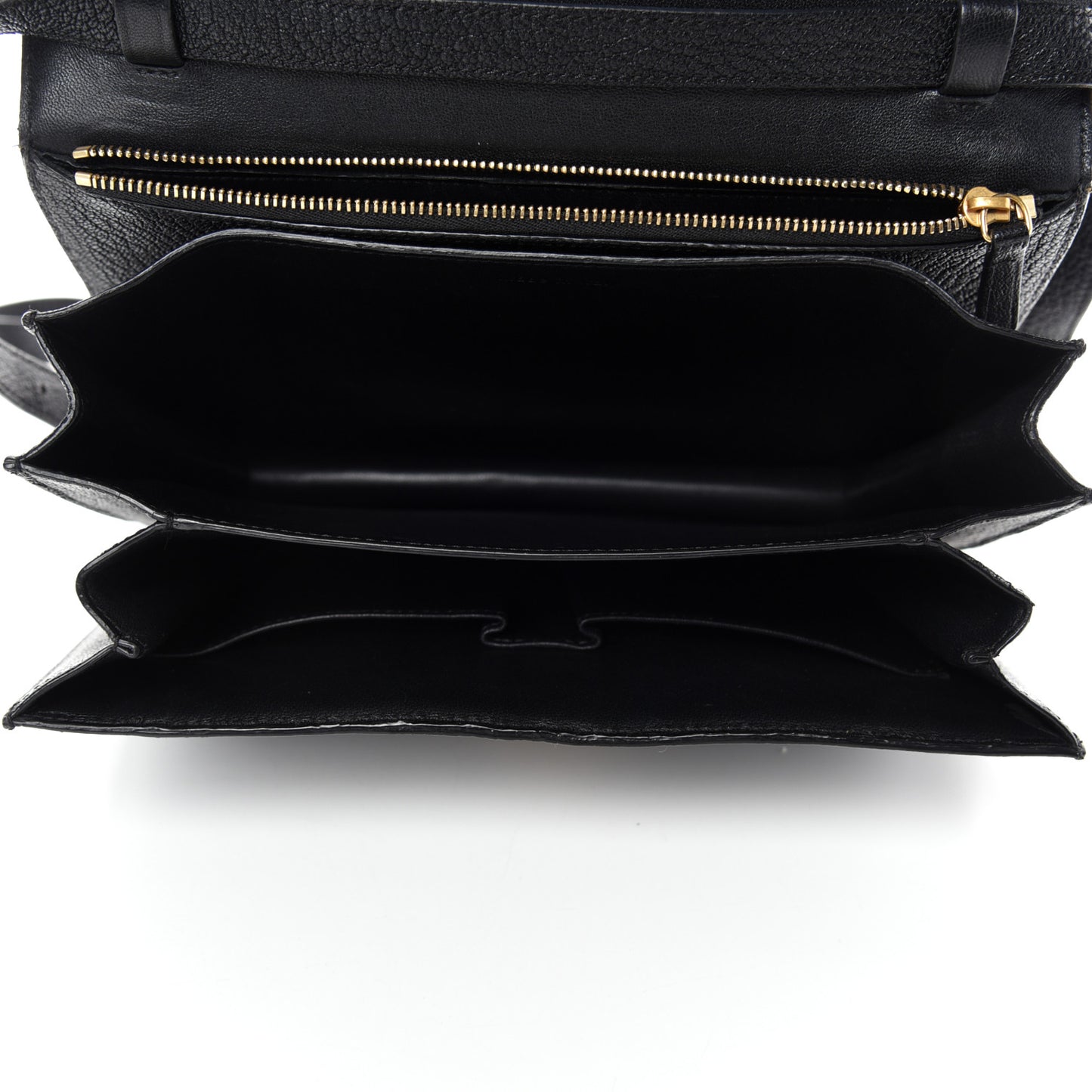 Goatskin Medium Classic Box Flap Bag Black