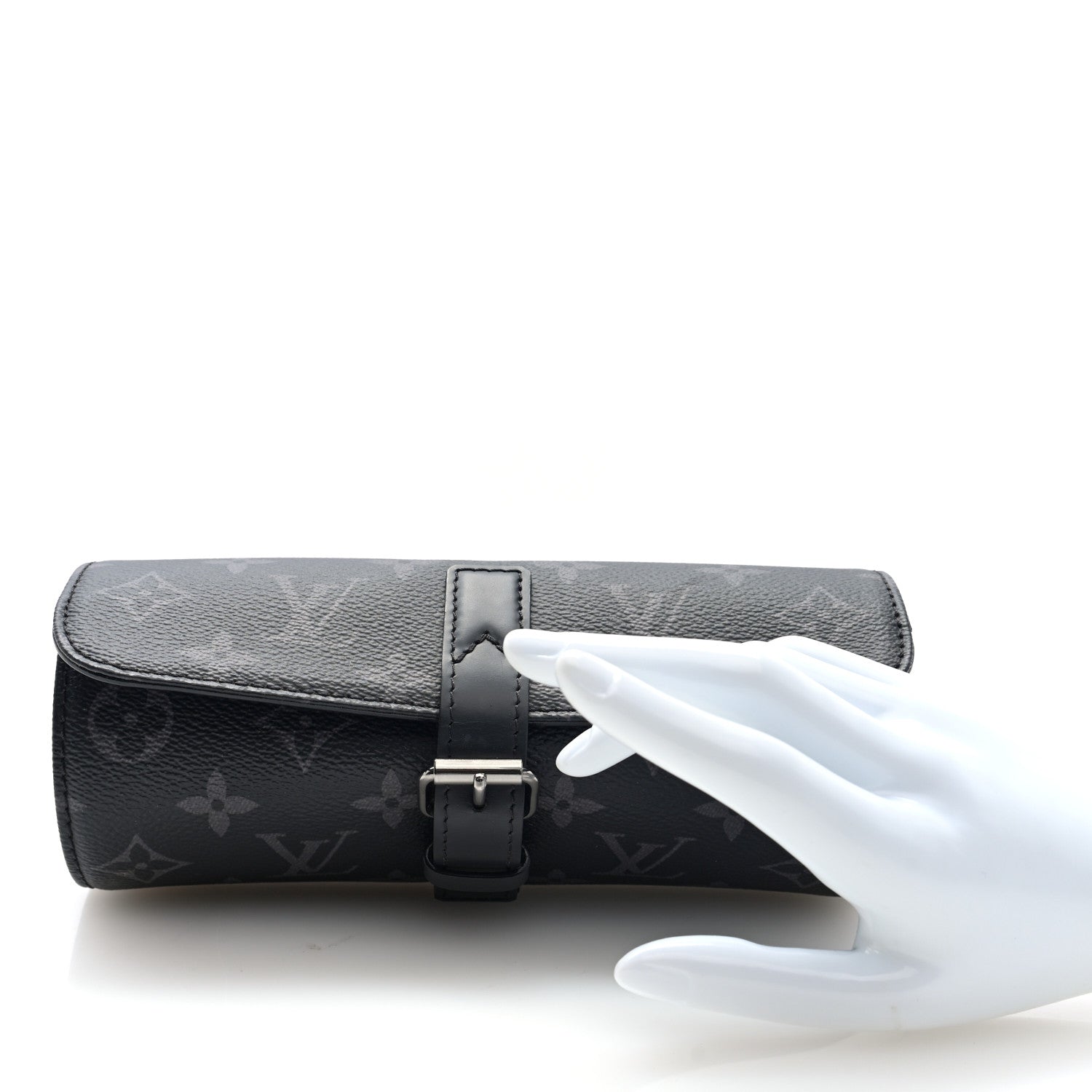 Louis Vuitton Monogram Eclipse 3 Watch Travel Case 2 of 6