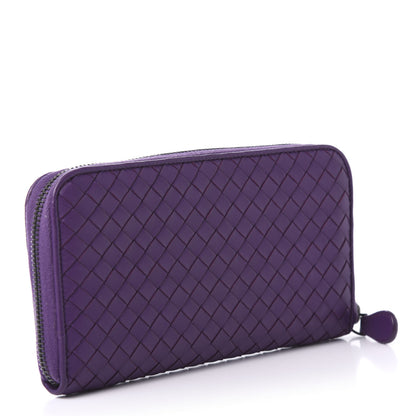 Bottega Veneta Nappa Intrecciato Zip Around Wallet Corot 3 of 10