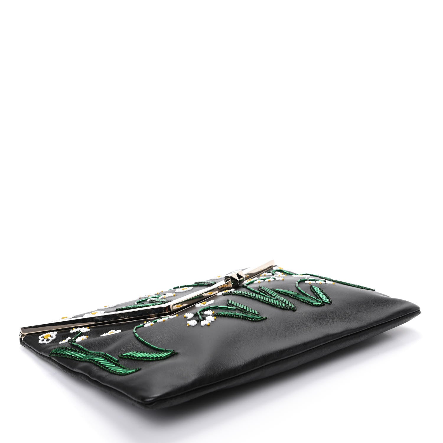 Valentino Garavani Nappa Beaded Clutch Black 4 of 8