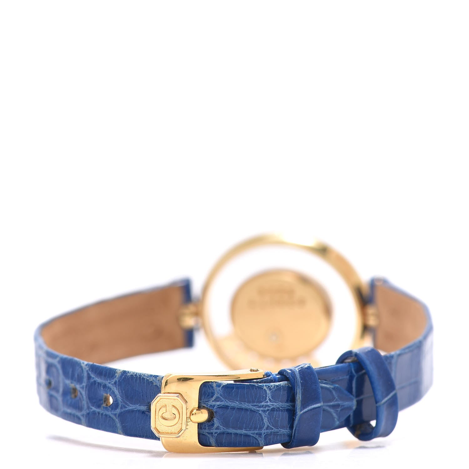 Chopard 18K Yellow Gold Diamond Bezel Multi Gemstone 22mm Happy Diamonds Quartz Watch 3 of 6
