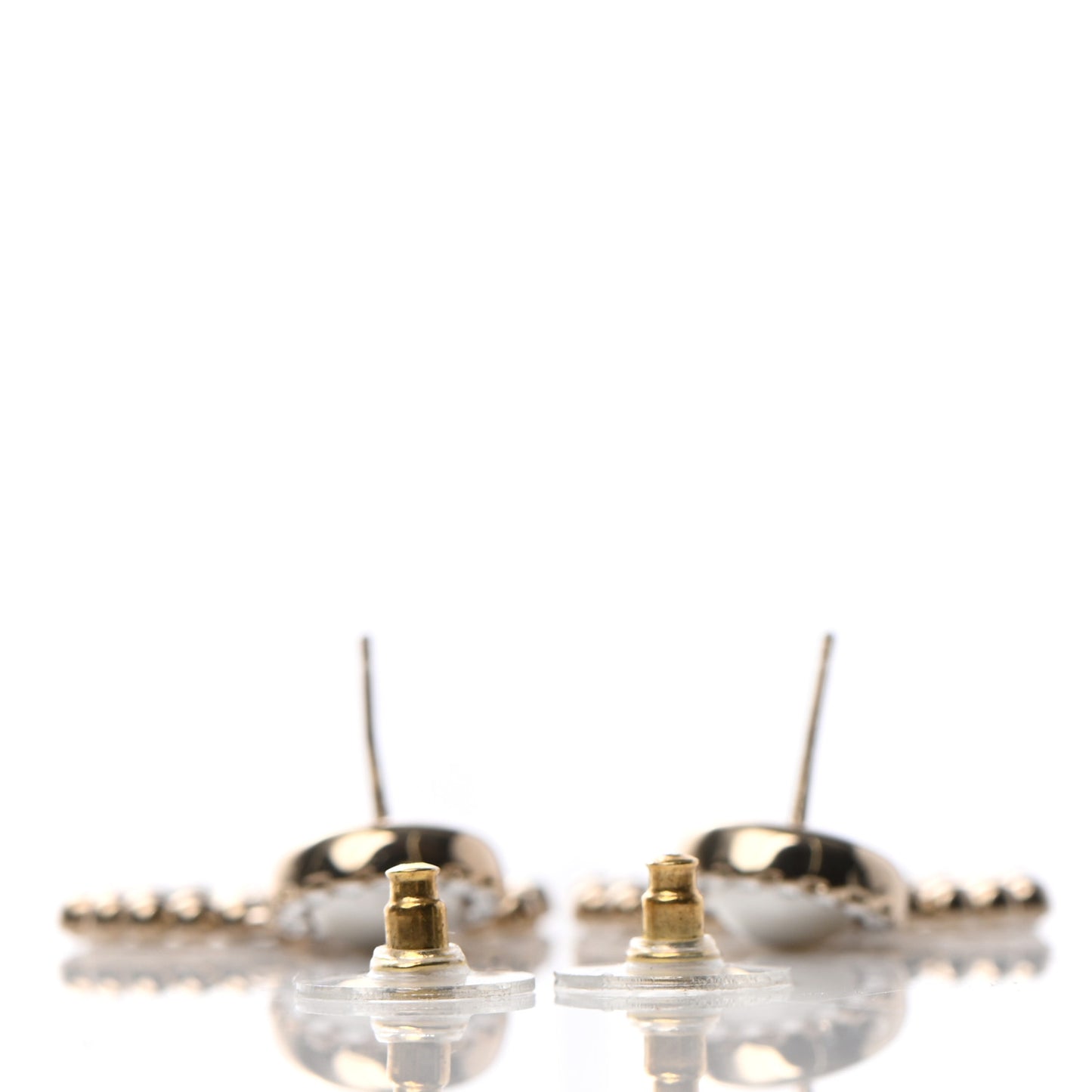 Crystal Pearl Bow-tiful CC Drop Earrings Gold