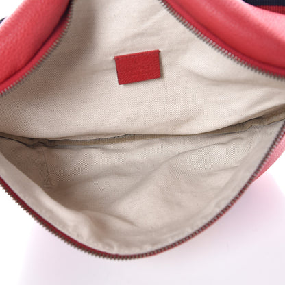 Gucci Grained Calfskin Logo Belt Bag Hibiscus Red 7 of 9