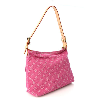 Louis Vuitton Monogram Denim Baggy NM Fuchsia 3 of 9