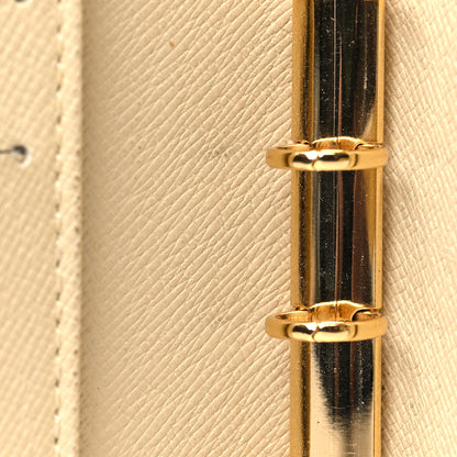 Louis Vuitton Damier Ebene Trunk Small Ring Agenda Cover White 12 of 14