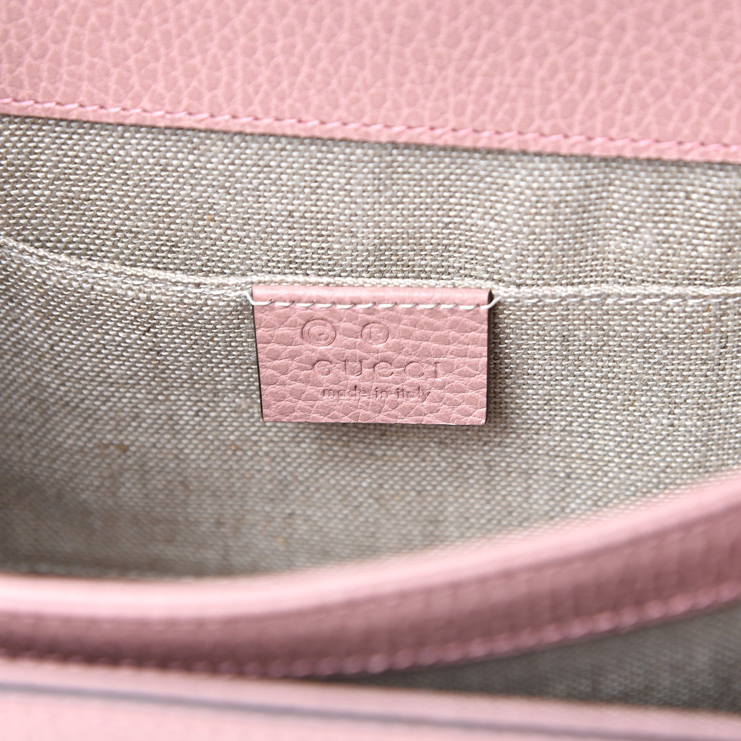 Dollar Calfskin Small Interlocking G Shoulder Bag Soft Pink