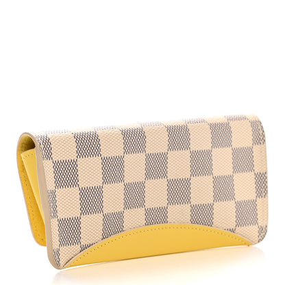 Louis Vuitton Damier Azur Woody Sunglasses Case Pineapple 2 of 6