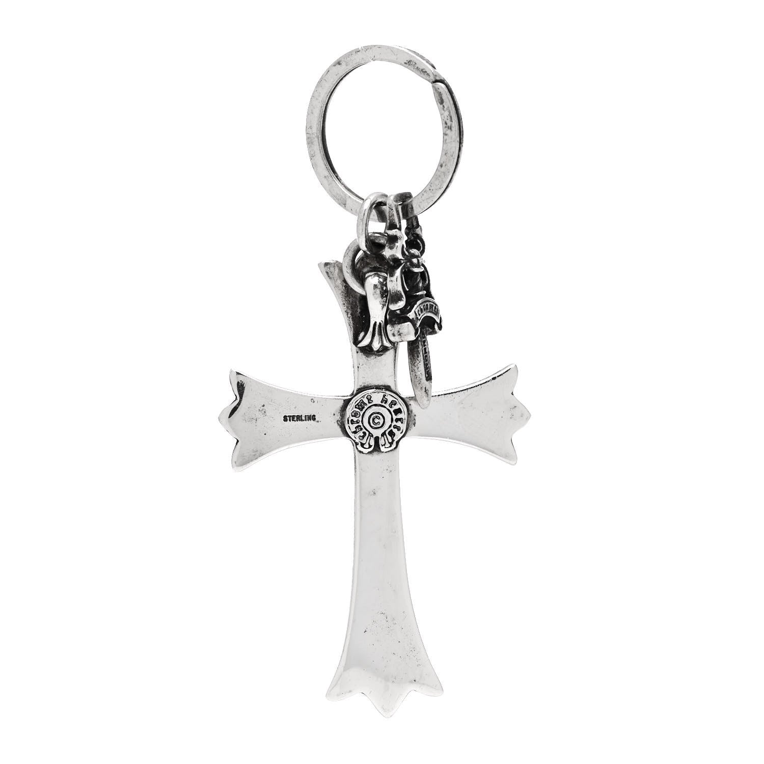 Chrome Hearts Sterling Silver Cross and Dagger Keychain 3 of 5