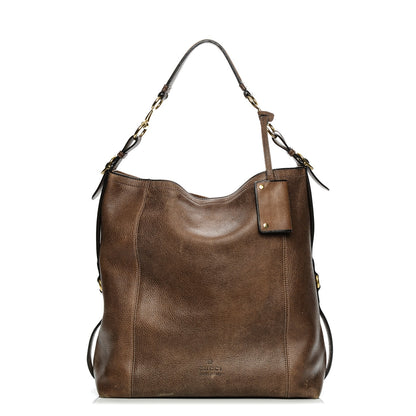 Gucci Calfskin Large Harness Hobo Maple Brown 1 of 12