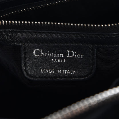 Christian Dior Lambskin Cannage Medium Granville Tote Black 6 of 7