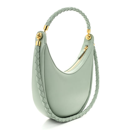 Bottega Veneta Smooth Calfskin Hula Hoop Shoulder Bag New Sauge 2 of 9