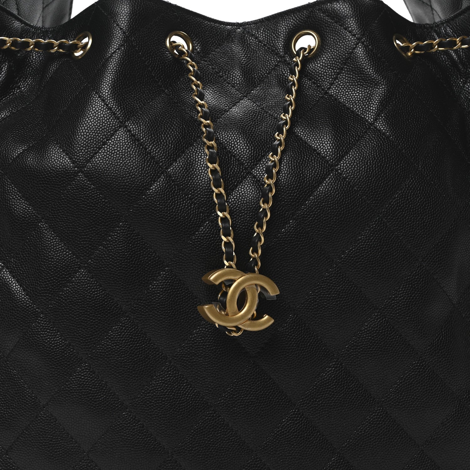 Chanel Caviar Quilted Medium Chanel 25 Handbag Black 9 of 11