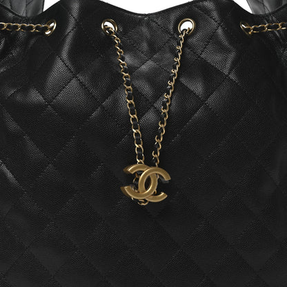 Chanel Caviar Quilted Medium Chanel 25 Handbag Black 9 of 11