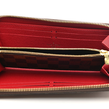 Louis Vuitton Damier Ebene Clemence Wallet Cherry 5 of 10