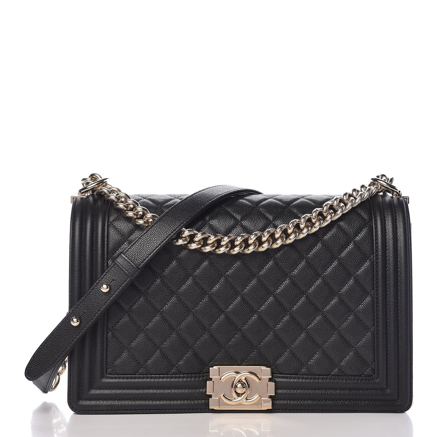 Chanel Caviar Quilted New Medium Boy Flap Black 1 of 11