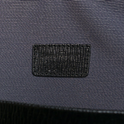Salvatore Ferragamo Calfskin Zip Around Briefcase Black 6 of 13