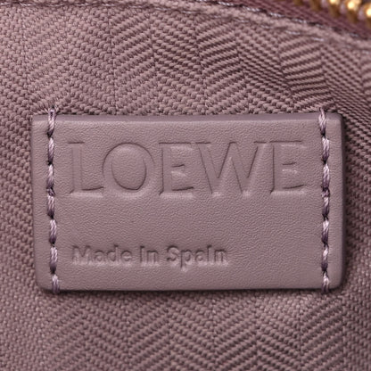Loewe Satin Calfskin Monochrome Small Puzzle Edge Bag Pale Aubergine Glaze 6 of 12