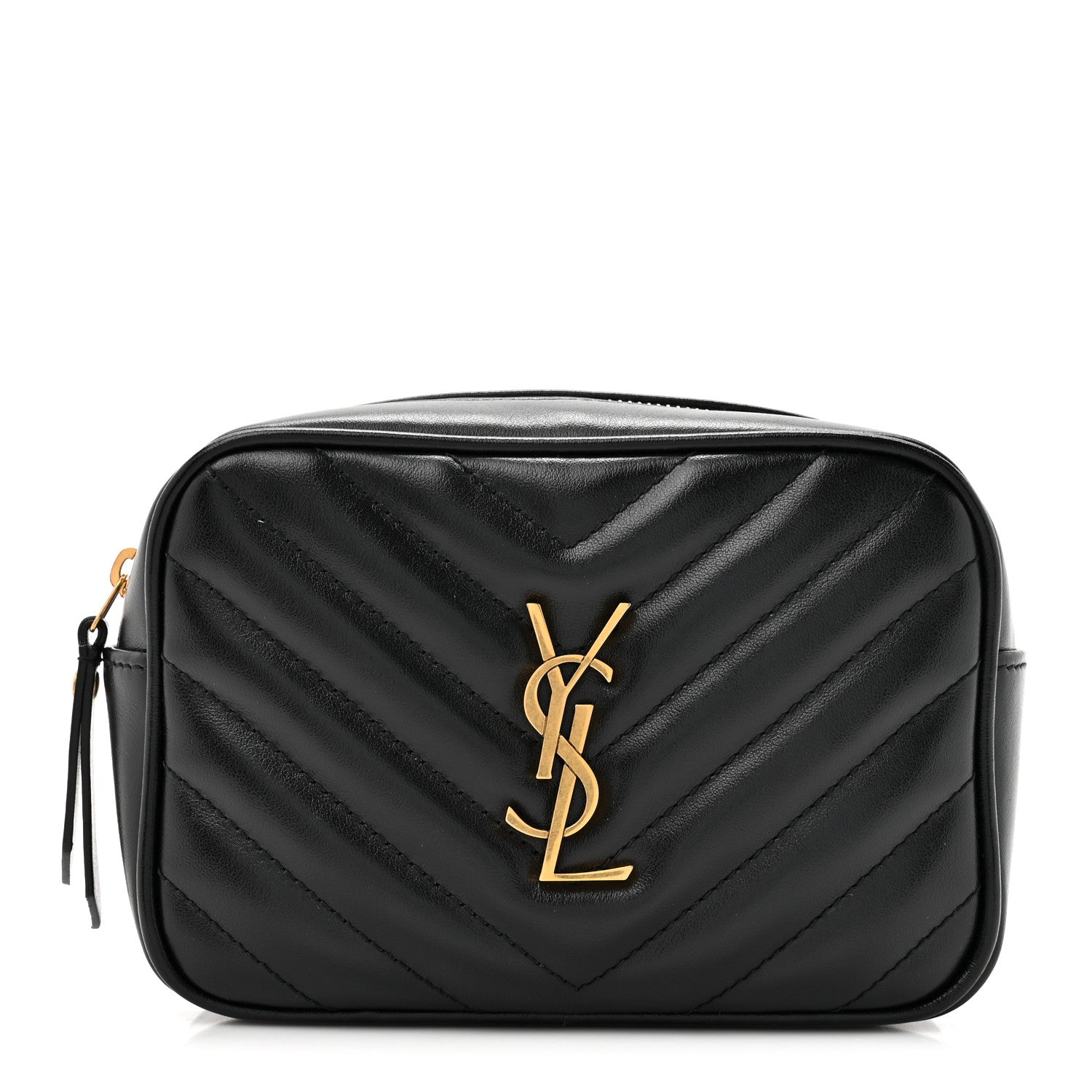 Saint Laurent Calfskin Matelasse Monogram Lou Belt Bag Black 1 of 9