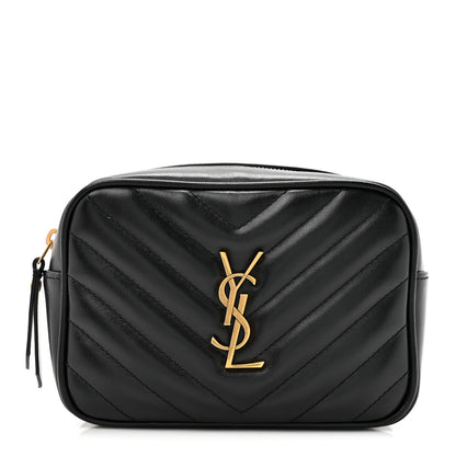 Saint Laurent Calfskin Matelasse Monogram Lou Belt Bag Black 1 of 9