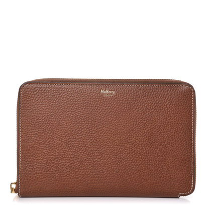 Mulberry Natural Grain Leather Large Organizer Wallet Oak 1 of 8