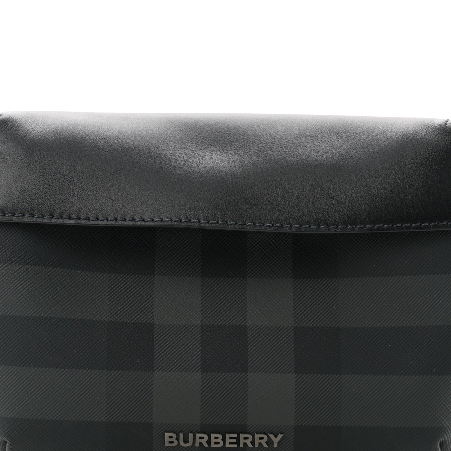 Charcoal Check Calfskin Sonny Bum Bag Charcoal