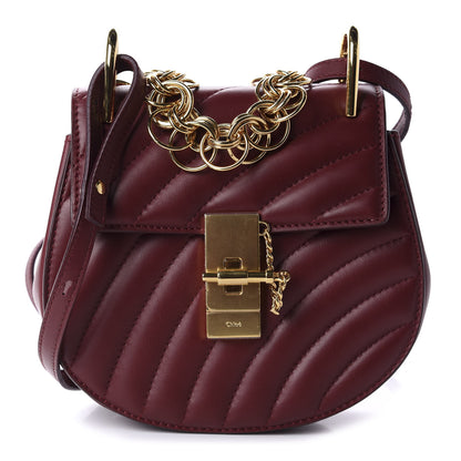 Chloe Calfskin Quilted Mini Drew Bijou Shoulder Bag Plum Purple 1 of 9