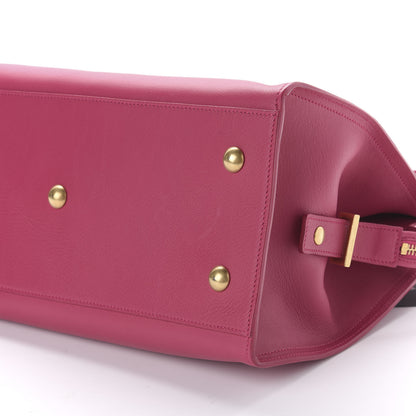 Saint Laurent Calfskin Small Classic Y Cabas Fuchsia 8 of 11