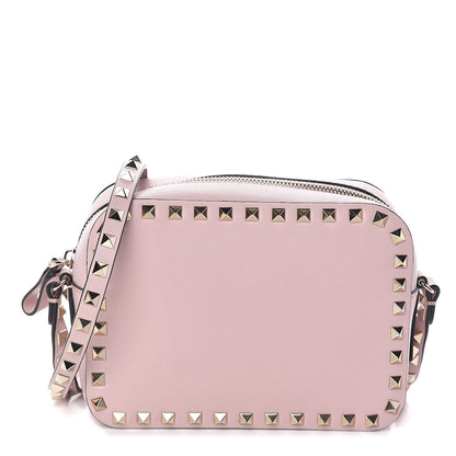 Valentino Garavani Calfskin Rockstud Camera Crossbody Bag Water Rose 1 of 8