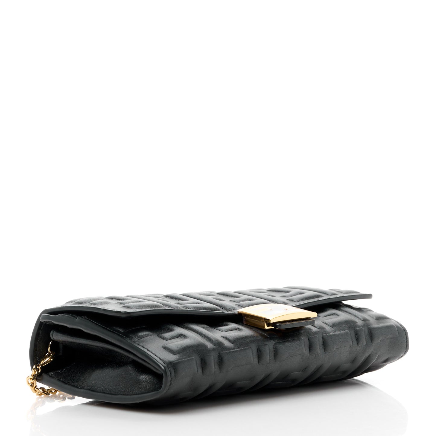 Nappa Matisse FF Embossed Continental Wallet On Chain Black