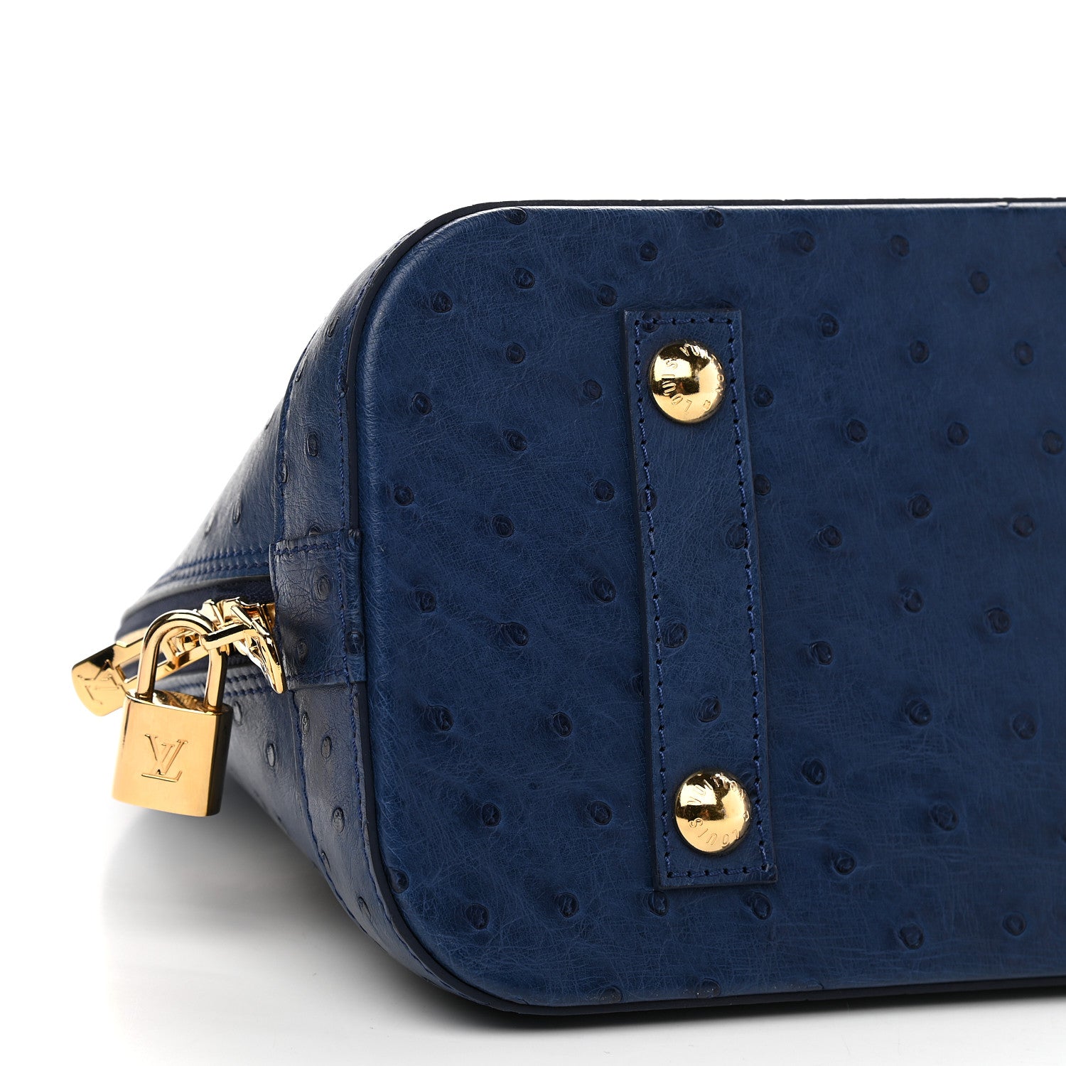 Louis Vuitton Ostrich Alma PM Indigo 6 of 7