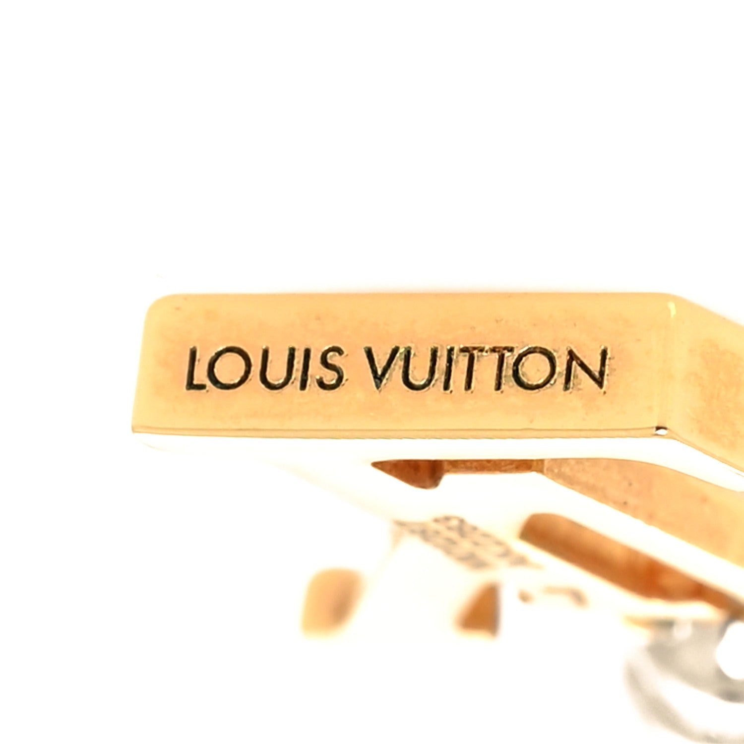 Louis Vuitton Metal Crystal LV Iconic Flower Earrings Gold Silver 4 of 6