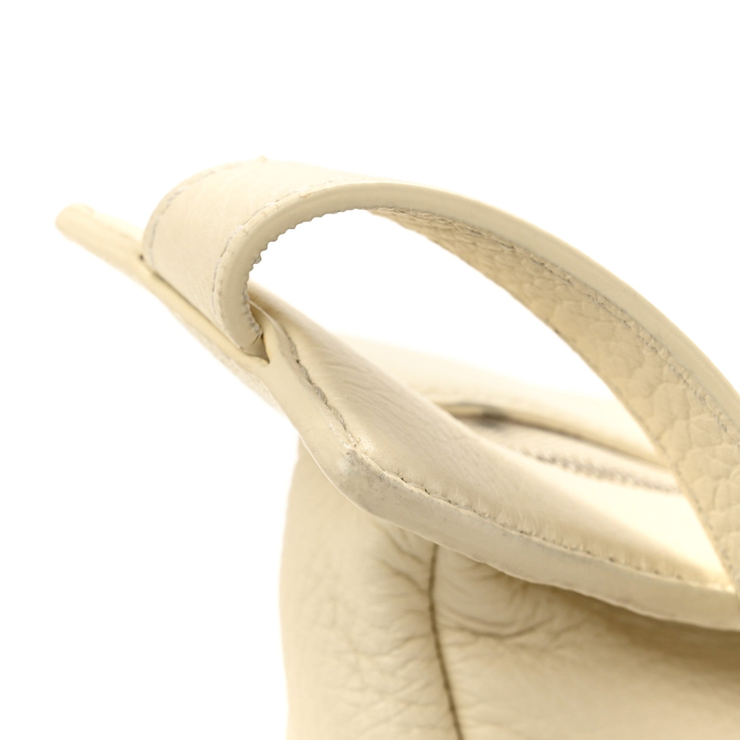 The Row Grained Calfskin Small Slouchy Banana Bag Ivory 14 of 14