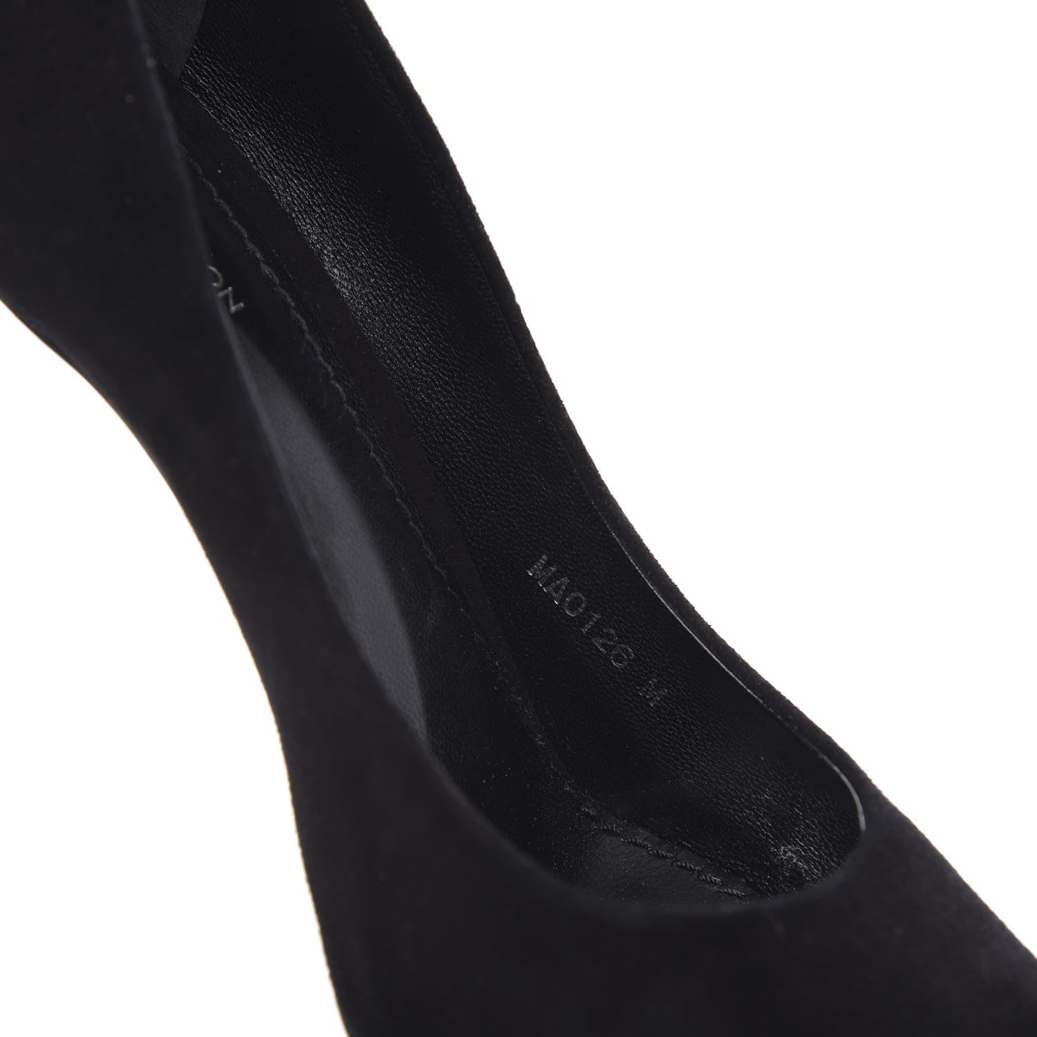 Louis Vuitton Suede Rendez Vous Pumps 37 Black 7 of 10