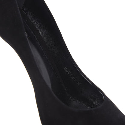 Louis Vuitton Suede Rendez Vous Pumps 37 Black 7 of 10