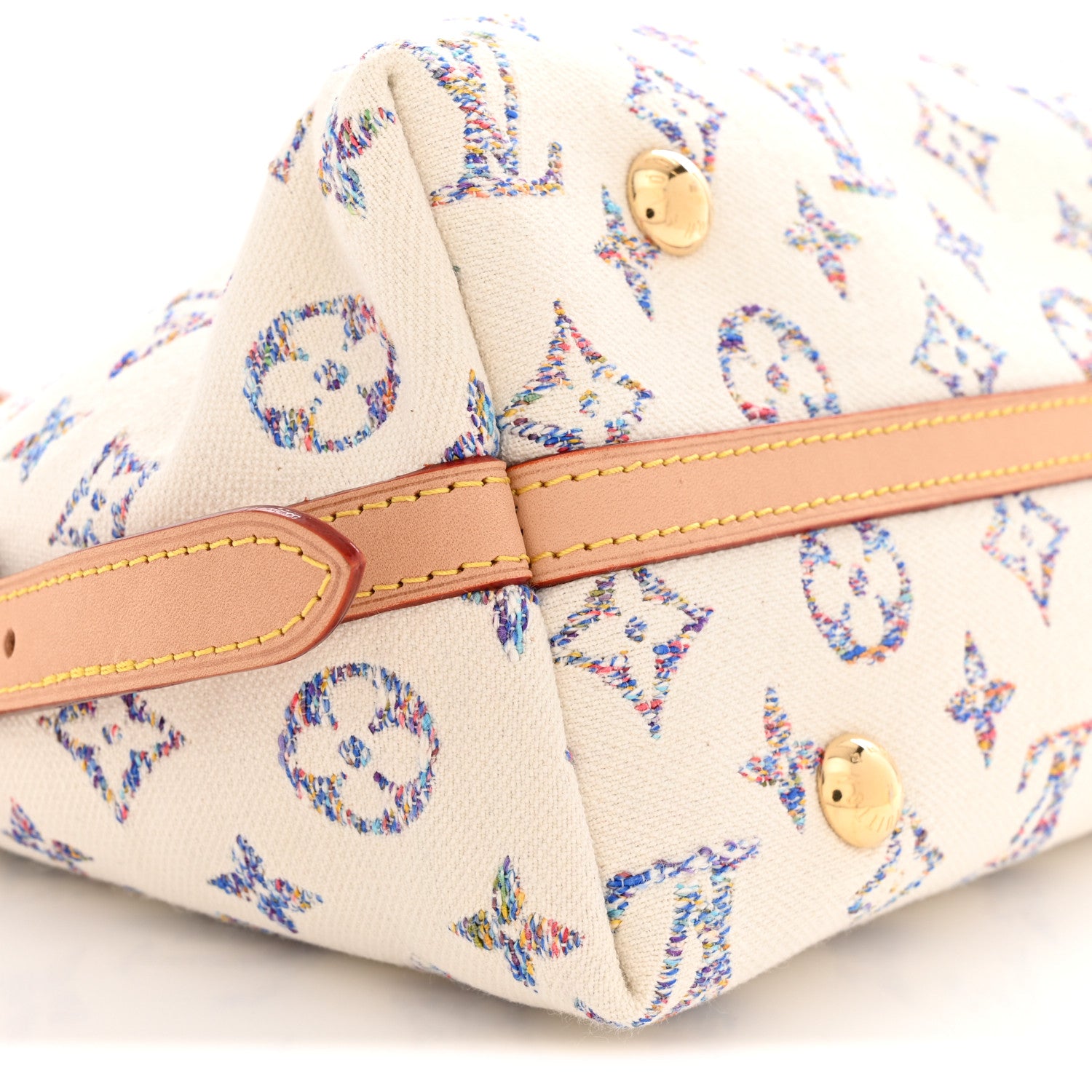 Louis Vuitton Monogram Jacquard CarryAll PM Multicolor Beige 9 of 11