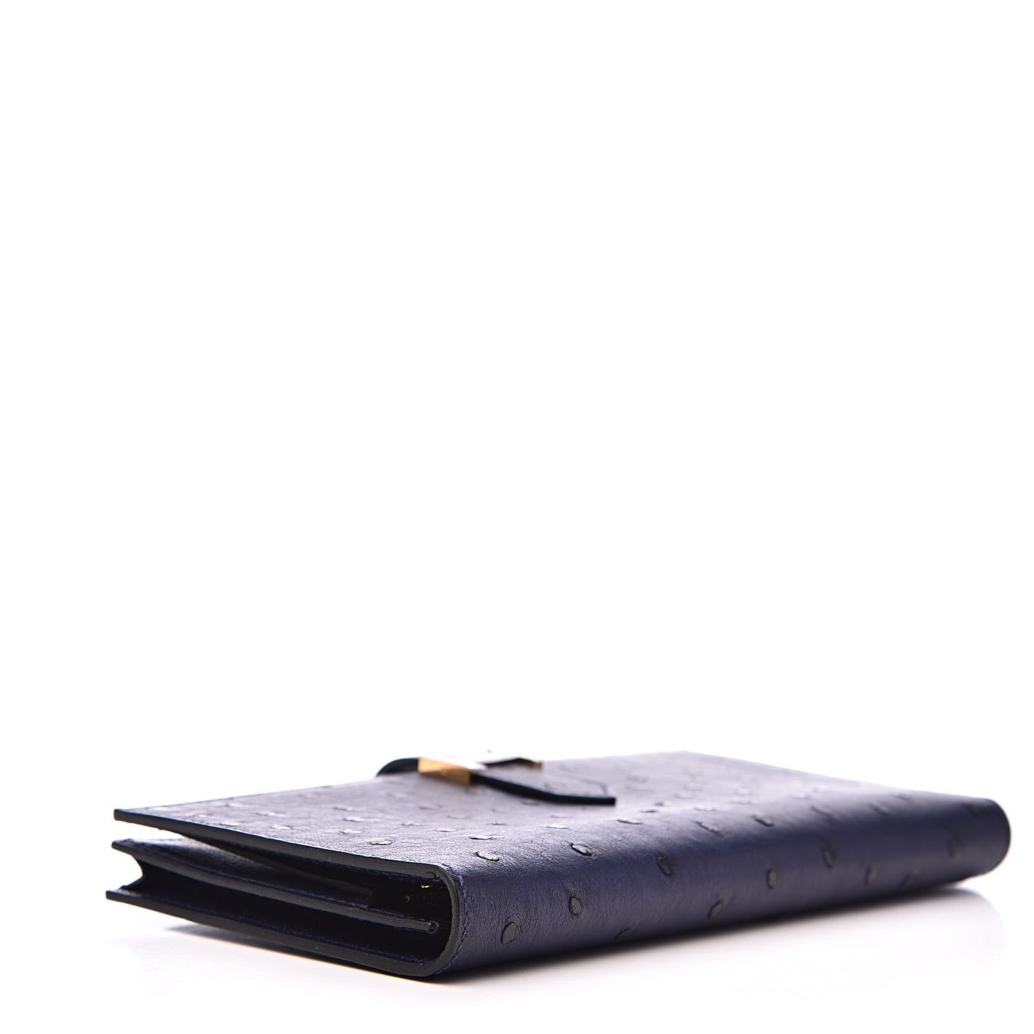 Hermes Ostrich Bearn Wallet Bleu Saphir 4 of 8