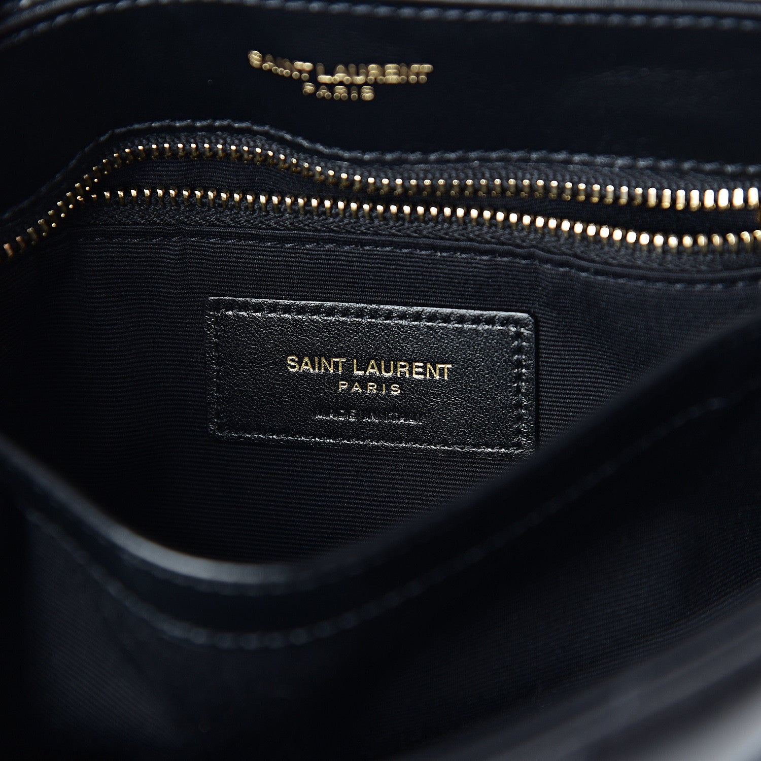 Saint Laurent Calfskin Y Quilted Monogram Toy Loulou Crossbody Bag Black 5 of 7