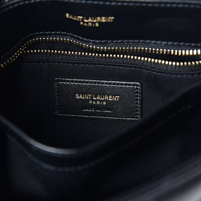 Saint Laurent Calfskin Y Quilted Monogram Toy Loulou Crossbody Bag Black 5 of 7