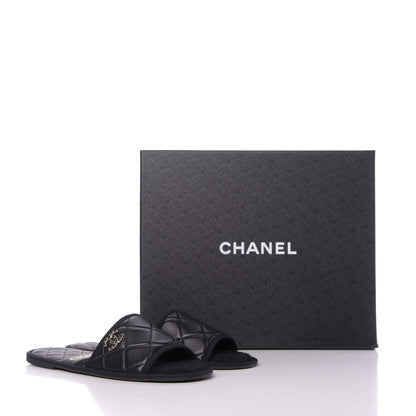 Chanel Lambskin CC Flat Mules S Black 11 of 11