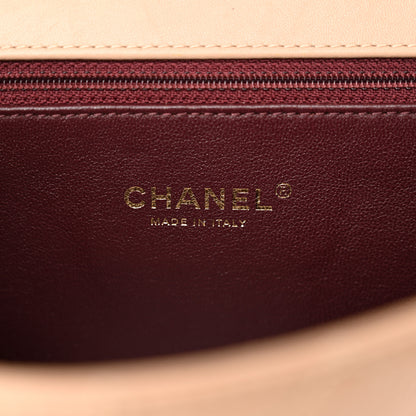 Chanel Caviar Quilted Medium CC Filigree Flap Beige Black 6 of 13