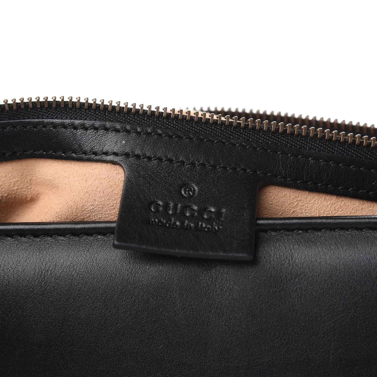 Gucci Calfskin Matelasse Medium GG Marmont Shoulder Bag Black 9 of 11