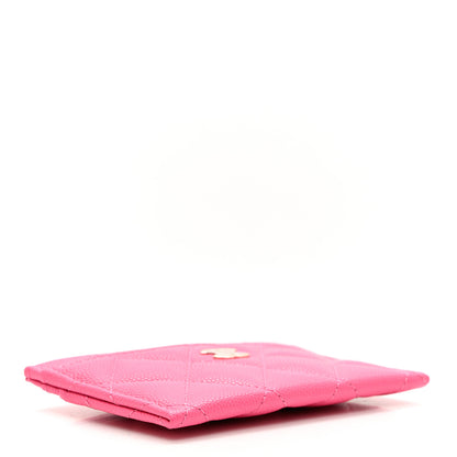 Chanel Caviar Quilted Card Holder Pink 5 of 8