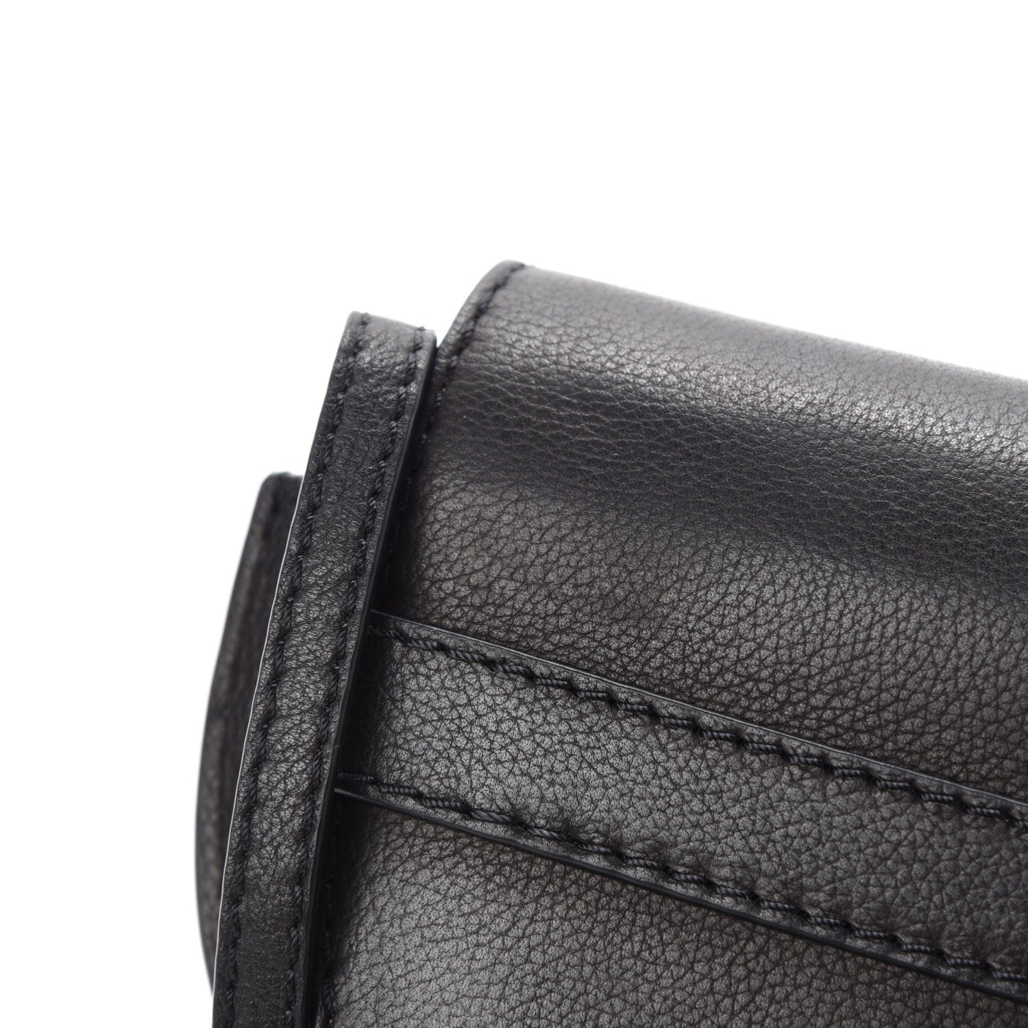 Loewe Grained Calfskin Mini Gate Western Crossbody Bag Black 7 of 10