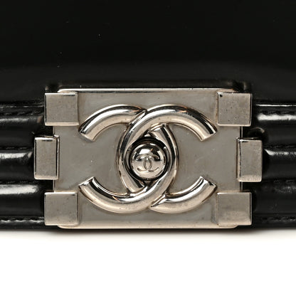 Chanel Patent Medium Boy Reverso Flap Black 8 of 11