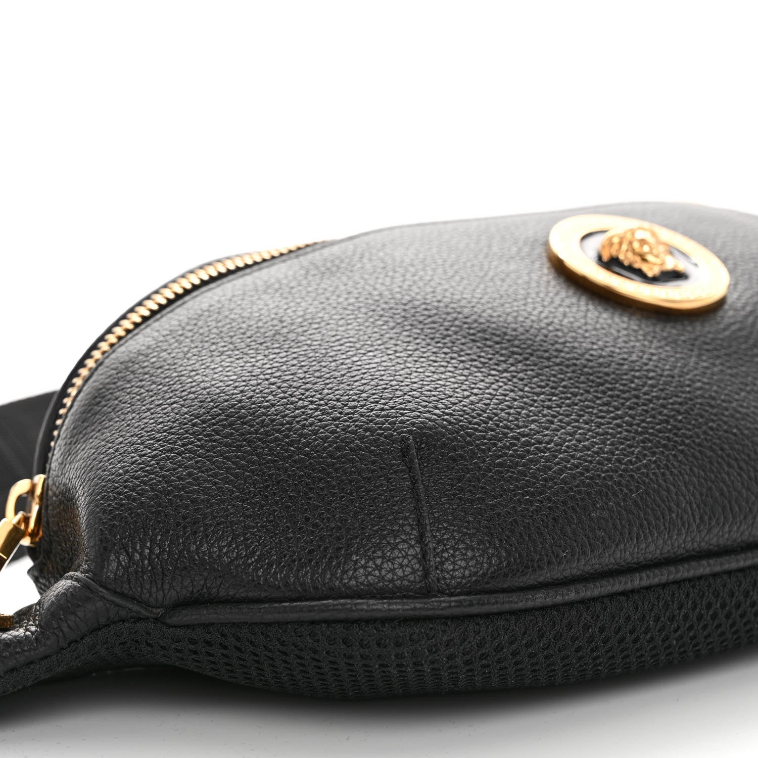 Versace Grained Calfskin Vanitas Medea Belt Bag Black 8 of 11
