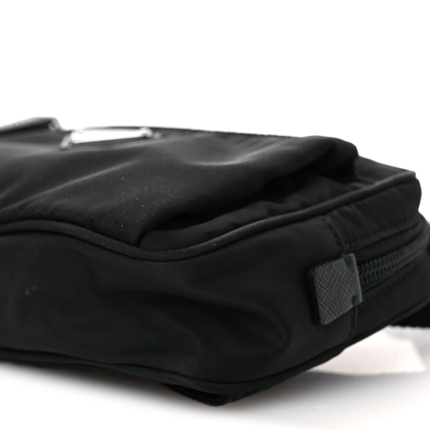 Re-Nylon Saffiano Belt Bag Black